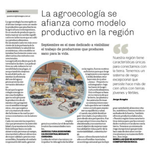 La agroecología se afianza como modelo productivo y suma experiencias en la región